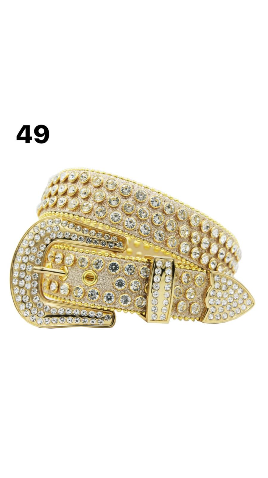 DNA GOLD GLITTER LEATHER - GOLD STONE - 49