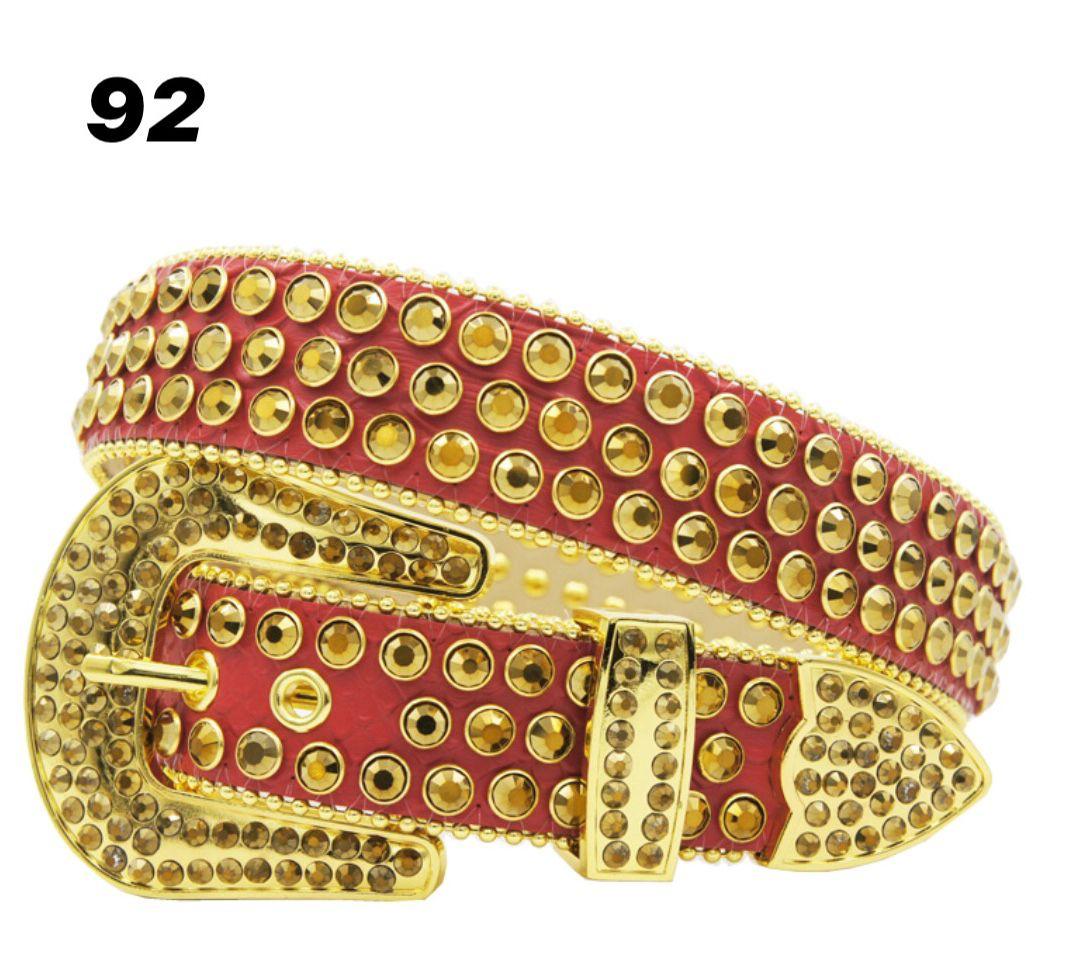 DNA RED LEATHER - GOLD STONE - 92