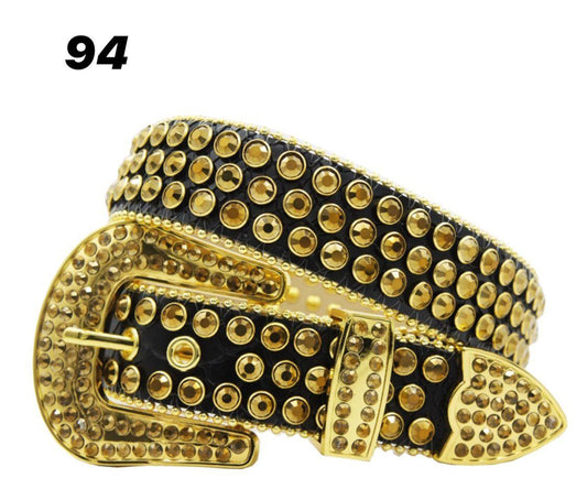 DNA BLACK LEATHER - GOLD STONE - 94