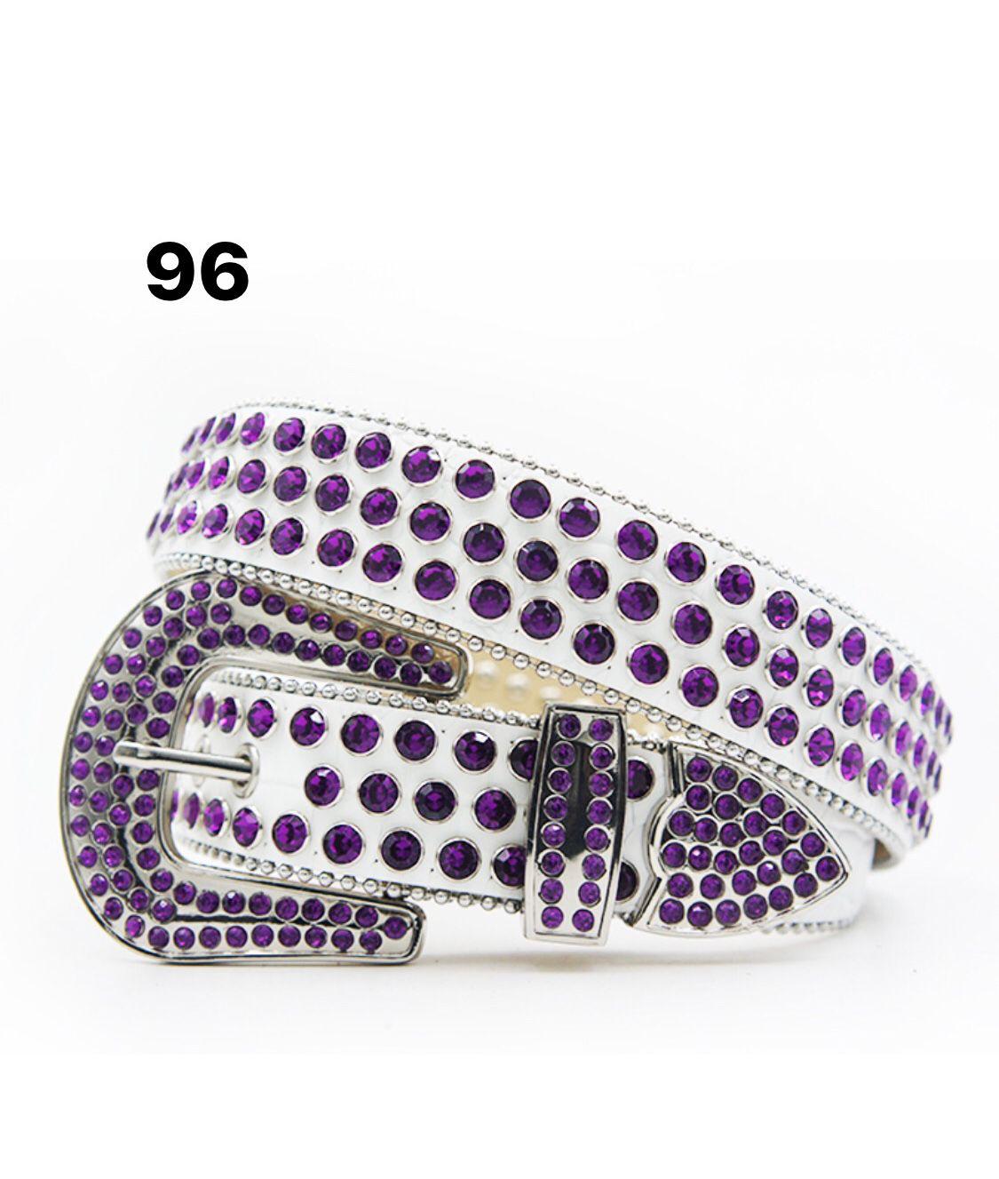 DNA WHITE LEATHER - PURPLE STONE - 96