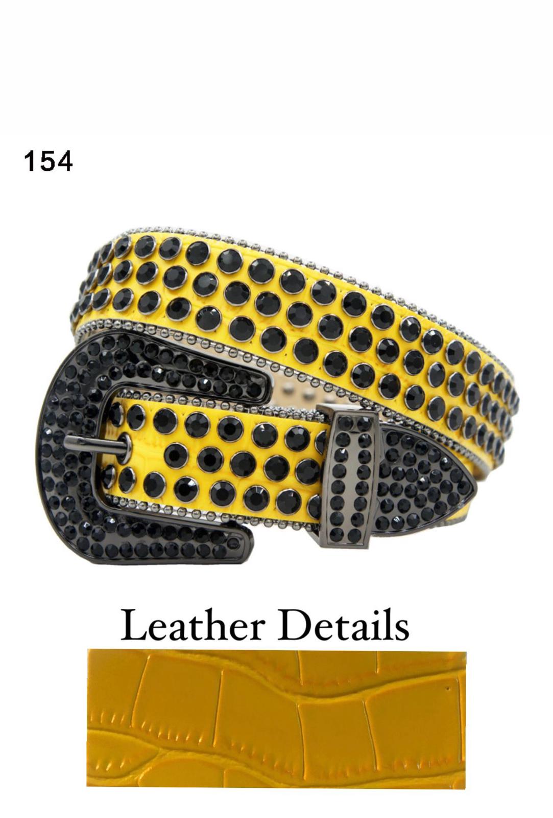 DNA YELLOW LEATHER - BLACK STONE - 154