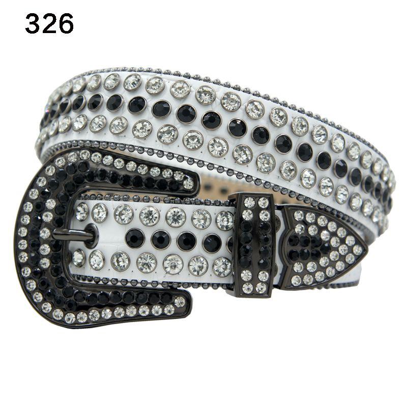 DNA WHITE LEATHER - BLACK/WHITE STONE - 326