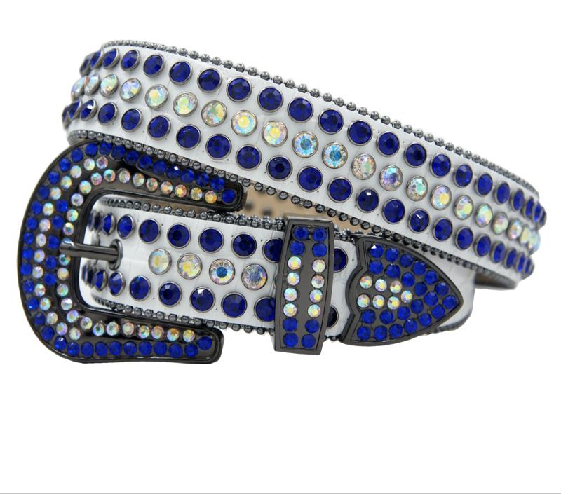 grey Belt with blue Stone 