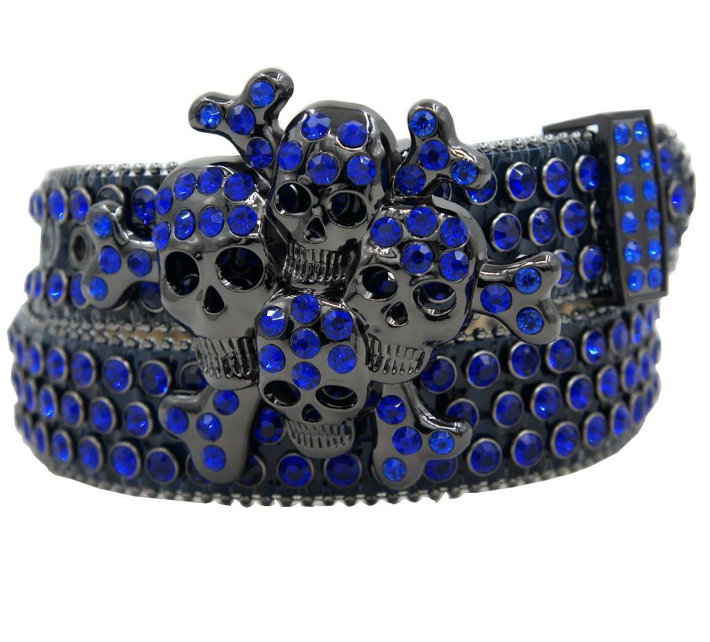 Grey Belt with Blue Stone 